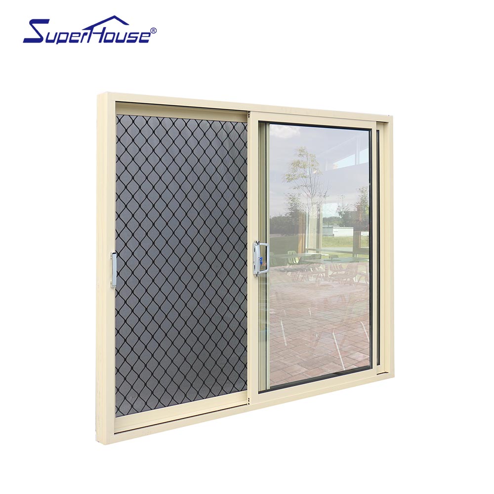 Superhose Modern Anti Deformation Strong Structure Double Tempered Glass Aluminum Alloy for Hotel  Villa Customized Sliding Door