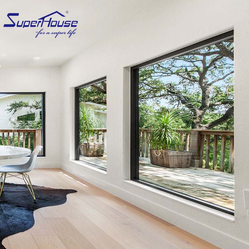 Unmatched Durability Hurricane Proof NFRC NOA FPA AS2047 Double Glass Custom Fixed Window with High Quality
