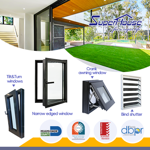 10 Years Warranty with NFRC NOA FPA AS2047  Black Double Glass Custom Aluminum Entry Door Meet Miami Dade for Villa