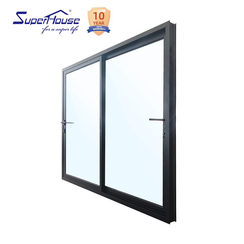 Florida Approval Hurricane Impact windows and Doors Miami-Dade NOA Insulated Aluminum Slim Sliding Door Stacker Door for Villa