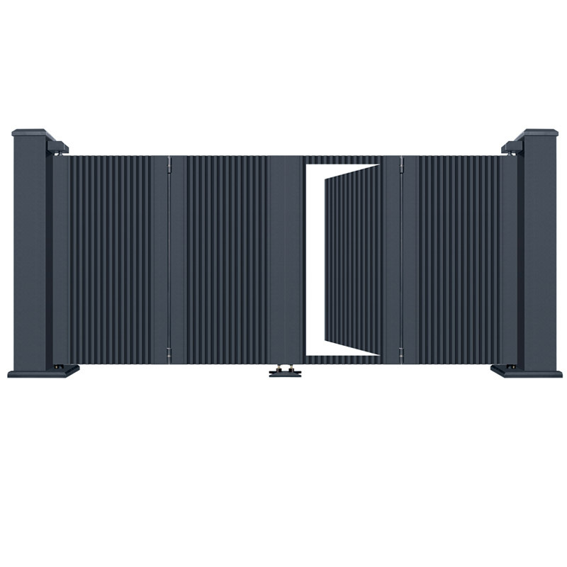 Single Villa Entrance Front Door with Sliding Design Doorbell Call Secret Key Passwords Aluminum Alloy Fence Gate Door