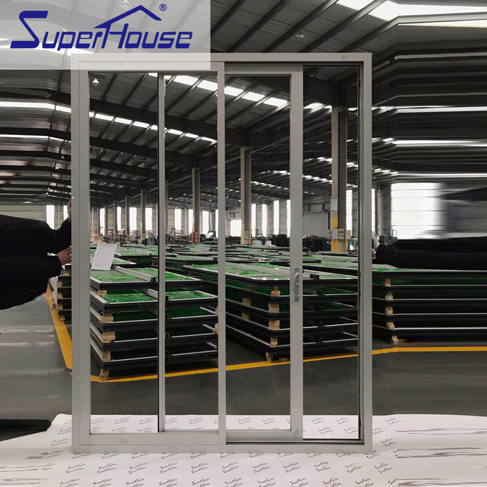 NOA Hurricane Low-E Aluminum Modern Windproof Sliding Door for Hotel Use with Double Glazing Tempered Glass