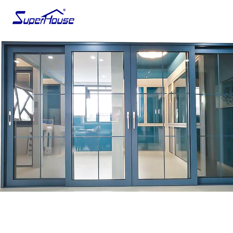 Superhouse USA Standard Big Size Huge Door Slide System Sliding Glass Door for Business