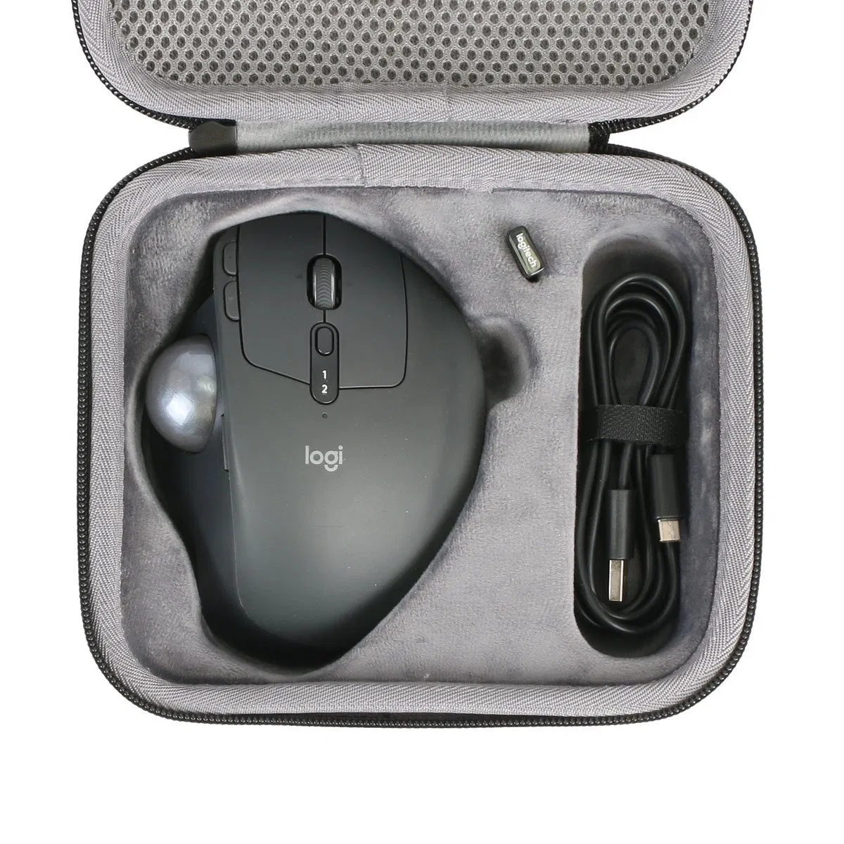 Estojo rígido portátil personalizado para transporte de mouse EVA para mouse Logitech com inserção