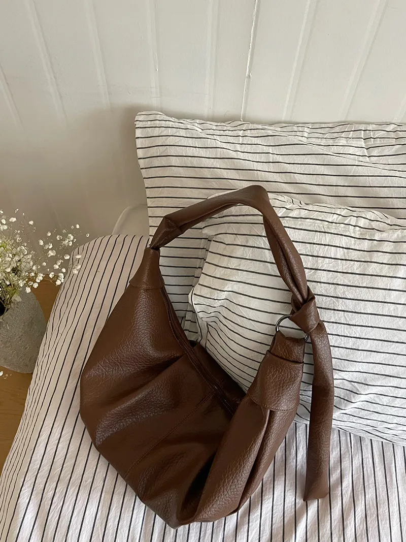 Estilo Simples Bolsa Grande Capacidade Escola Meninas Adolescentes Moda Bolsa Tote Hobo Ombro Transversal