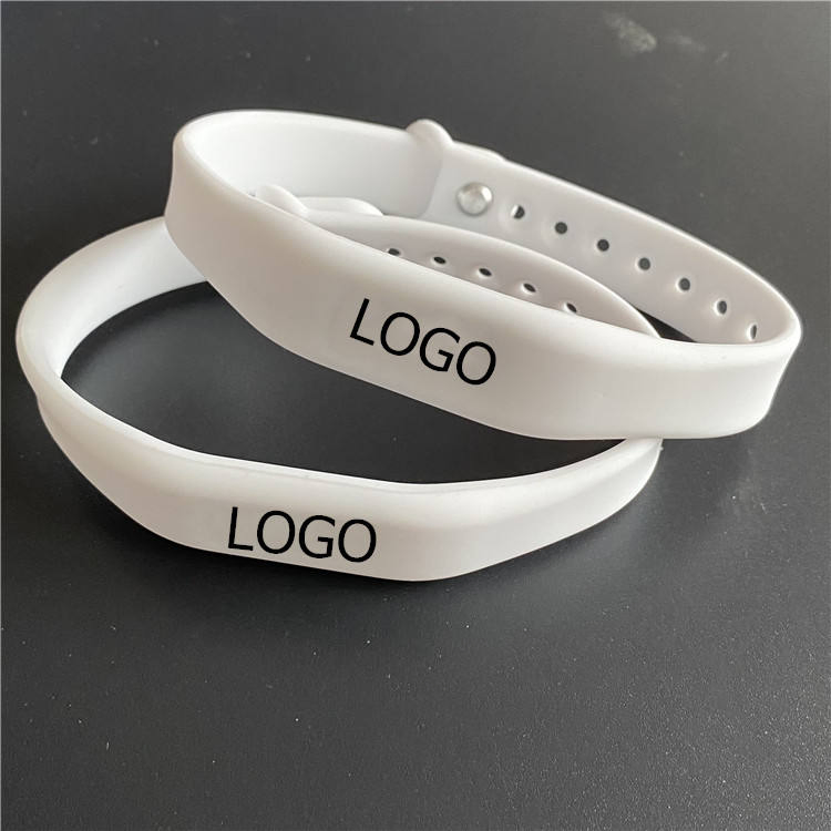 Pulseira de silicone impressa personalizada programável com código QR