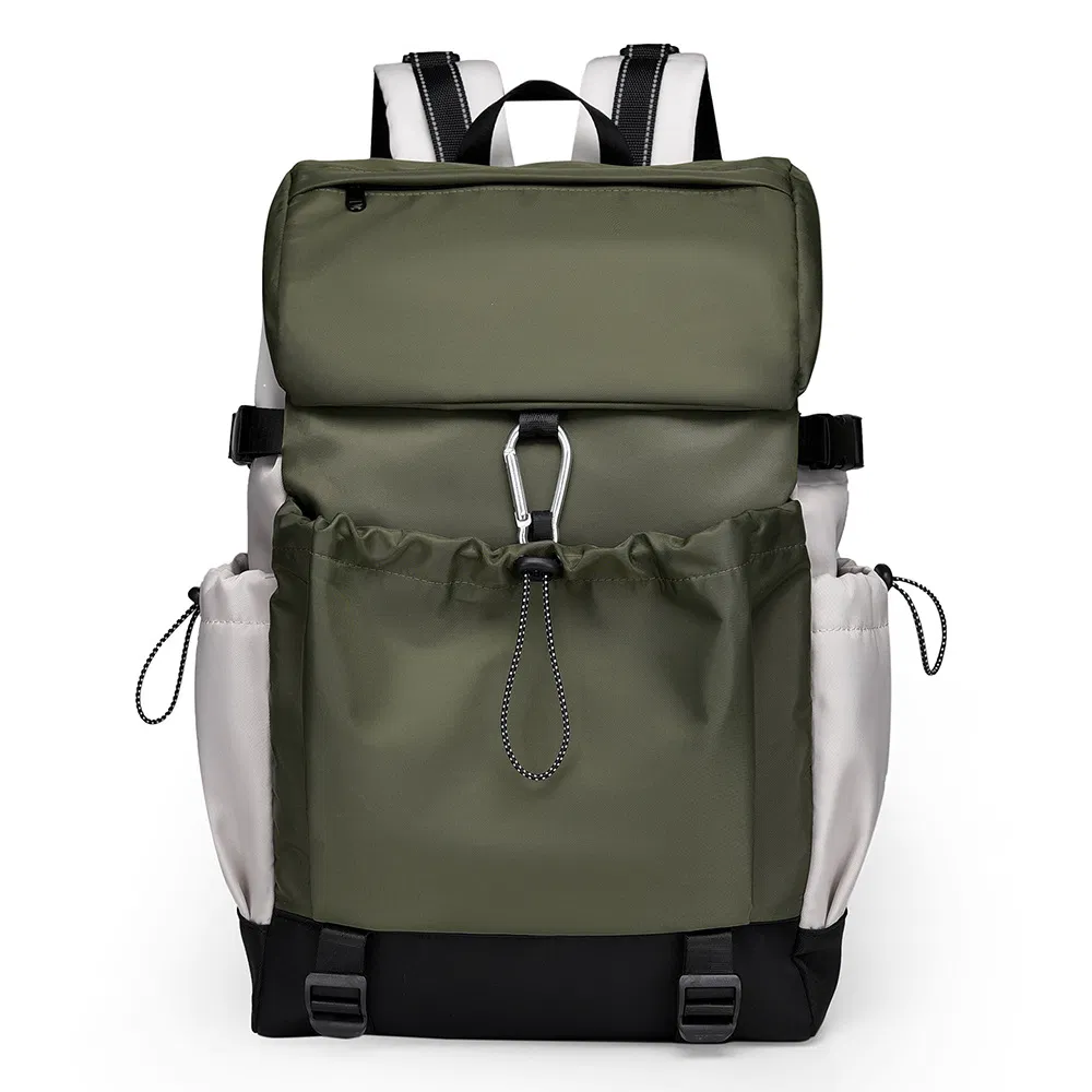 Bolsa de cordão unissex sólida, mochila casual para viagens ao ar livre