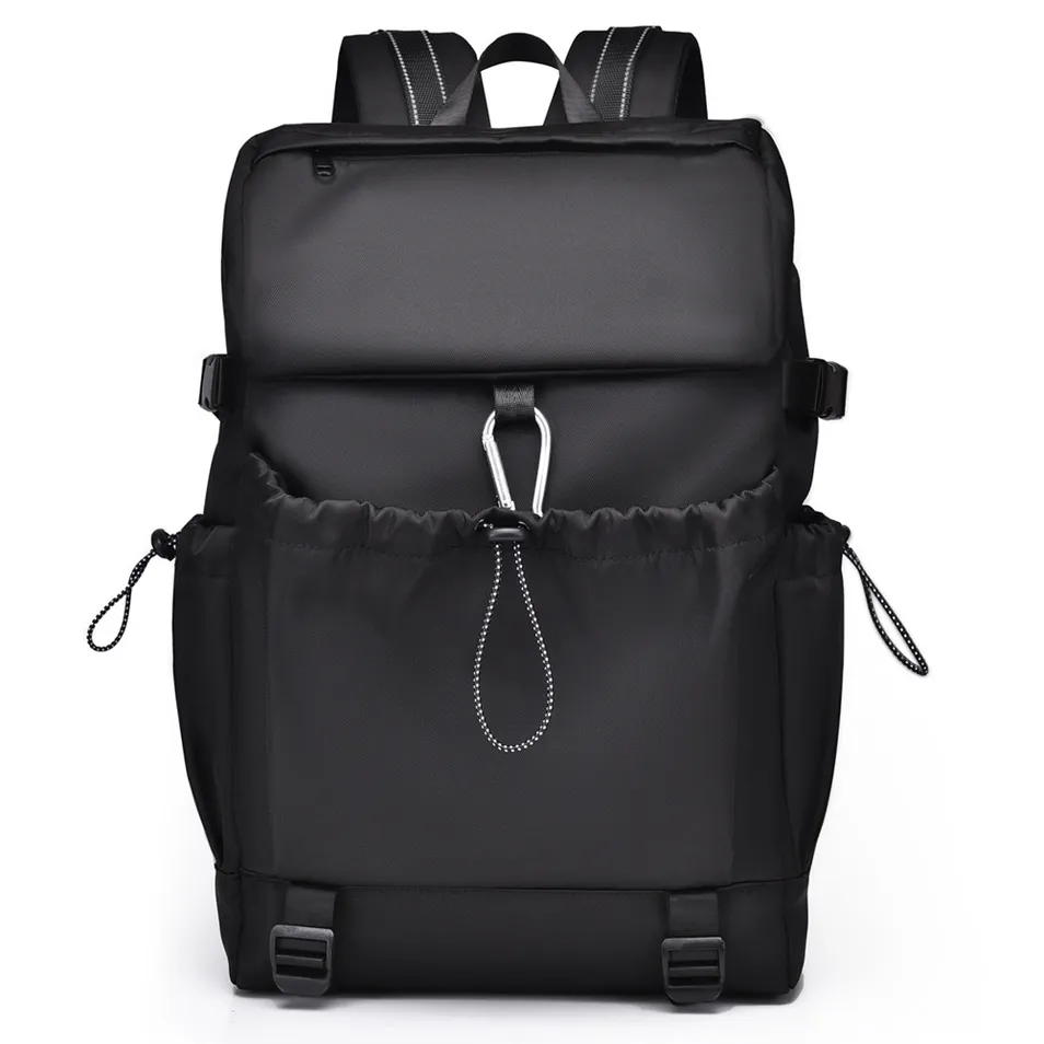 Bolsa de cordão unissex sólida, mochila casual para viagens ao ar livre