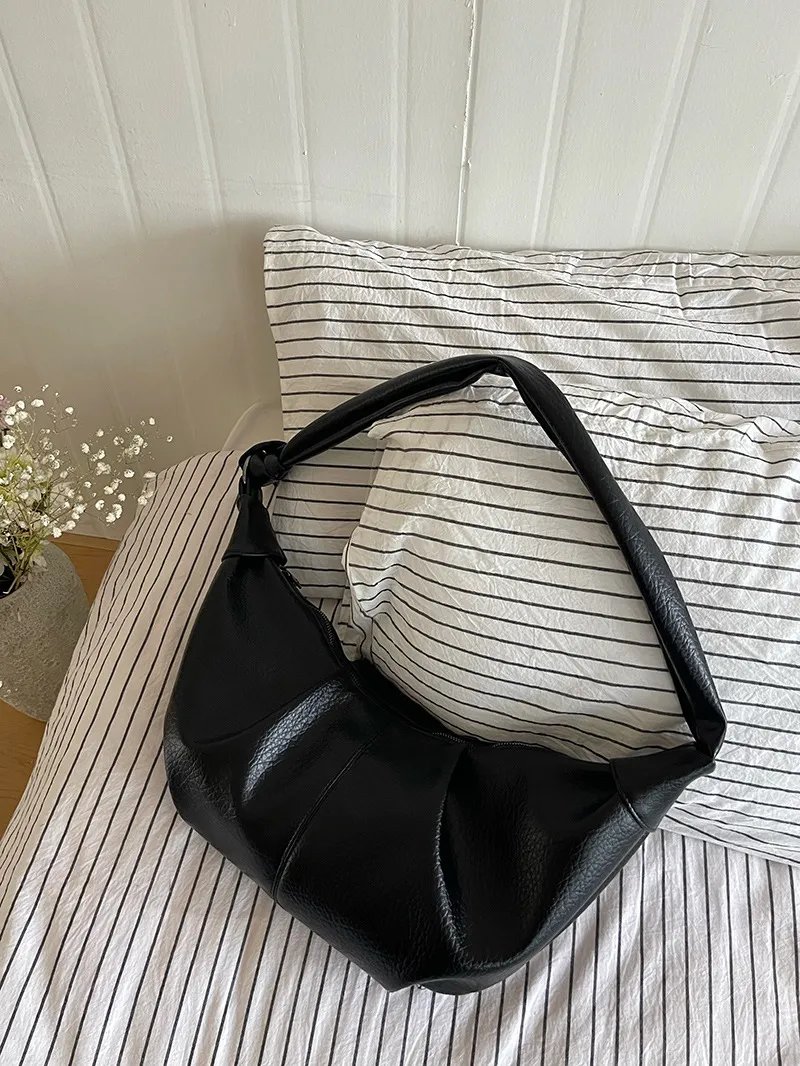 Estilo Simples Bolsa Grande Capacidade Escola Meninas Adolescentes Moda Bolsa Tote Hobo Ombro Transversal