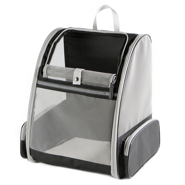 Mochila Transportadora de Gato Respirável Grande Capacidade Bolsa para Cães e Gatos Dobrável Transportadora de Peito para Animais de Estimação Portátil para Viagens ao Ar Livre