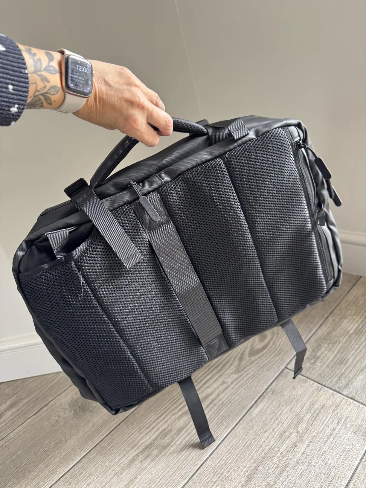 Mochila de mão para viagem com USB, 16-Inch Capacidade de mala, Aprovada por companhias aéreas