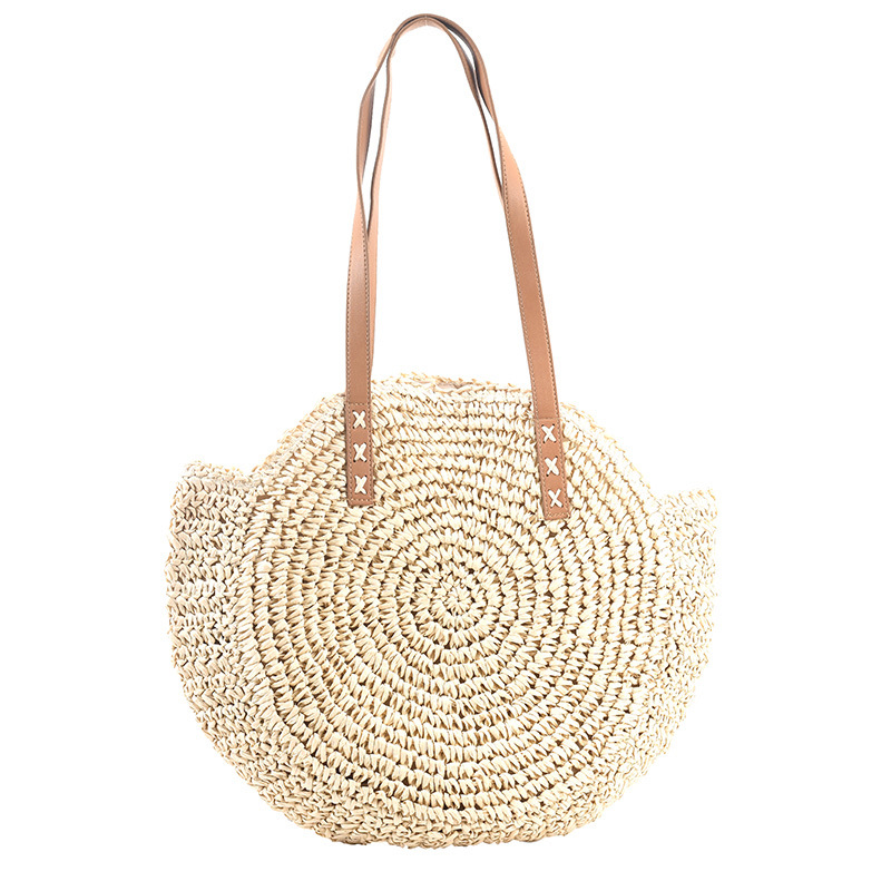 Nova Fábrica de Bolsas de Praia de Palha em Couro PU Designer Moda Bolsas para Senhora Bolsa de Ombro Transversal Bolsas Hobo Femininas Pequena MOQ