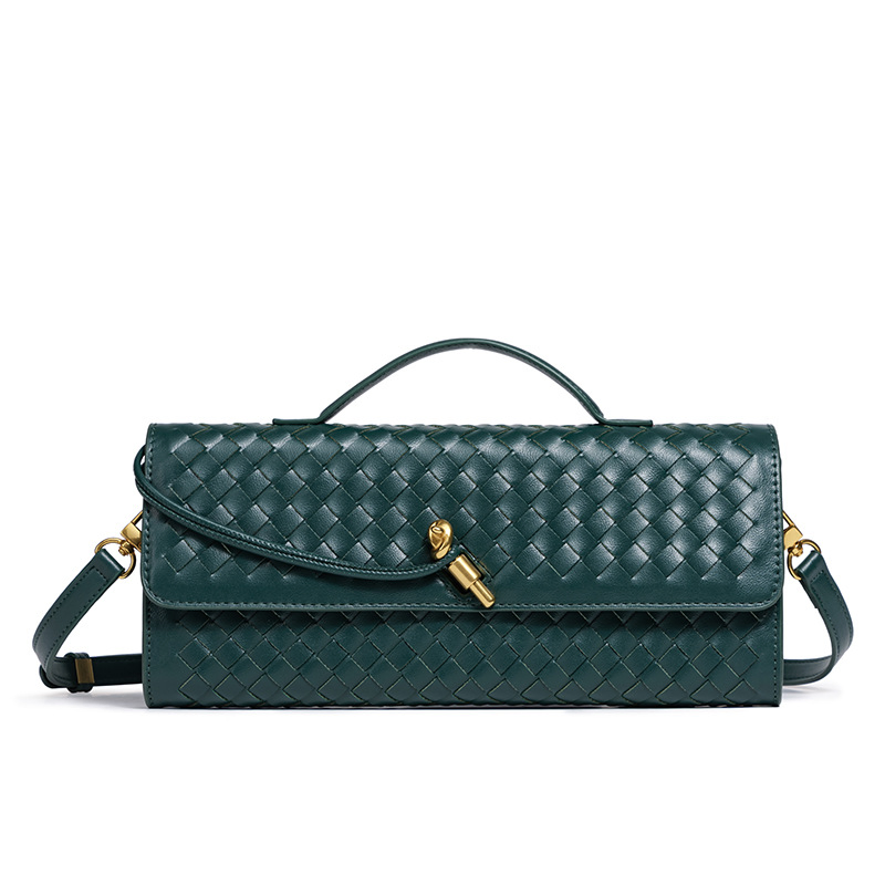 Sacos Woven Feitos à Mão Principal para Mulheres Ombro Organizar Moda Horizontal Mão Versátil Bolsa Transversal para Senhoras