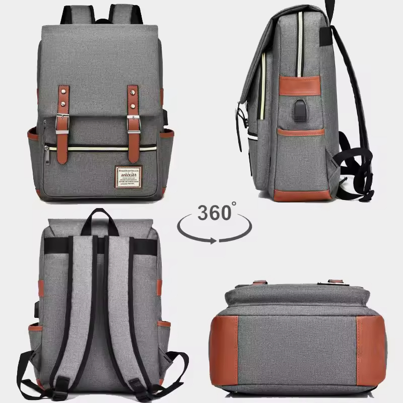 Mochila Oxford à prova d'água e na moda para transporte de laptop para estudantes ao ar livre