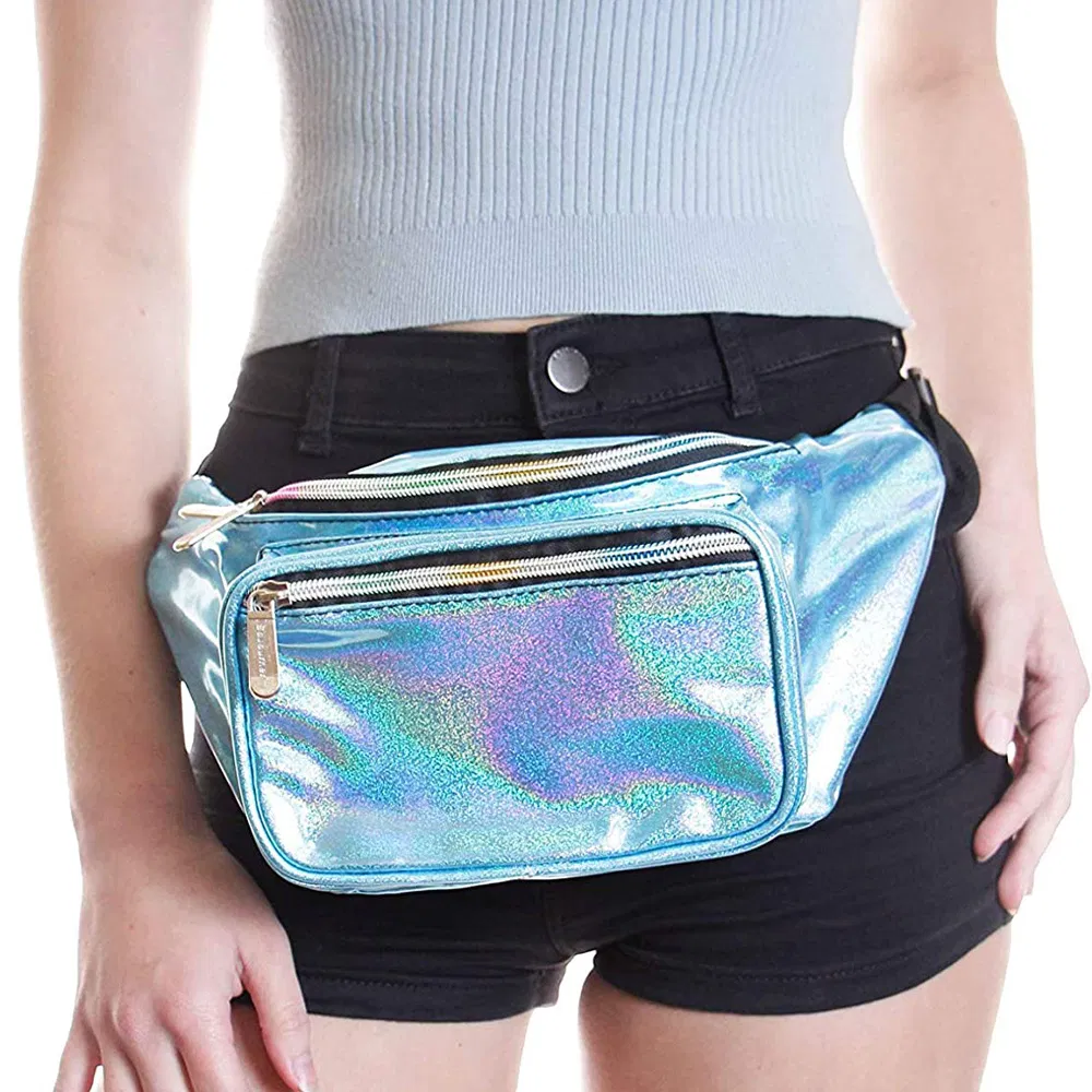 Bolsa de cintura holográfica Rave para o Festival