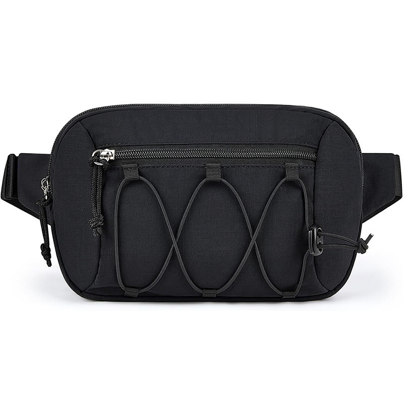 Mochila de Cintura Personalizada para Esportes à Prova d'Água em Nylon com Design e Bolsos