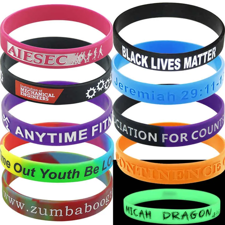 Pulseira de Silicone Verde Esportiva Luminosa que Brilha no Escuro