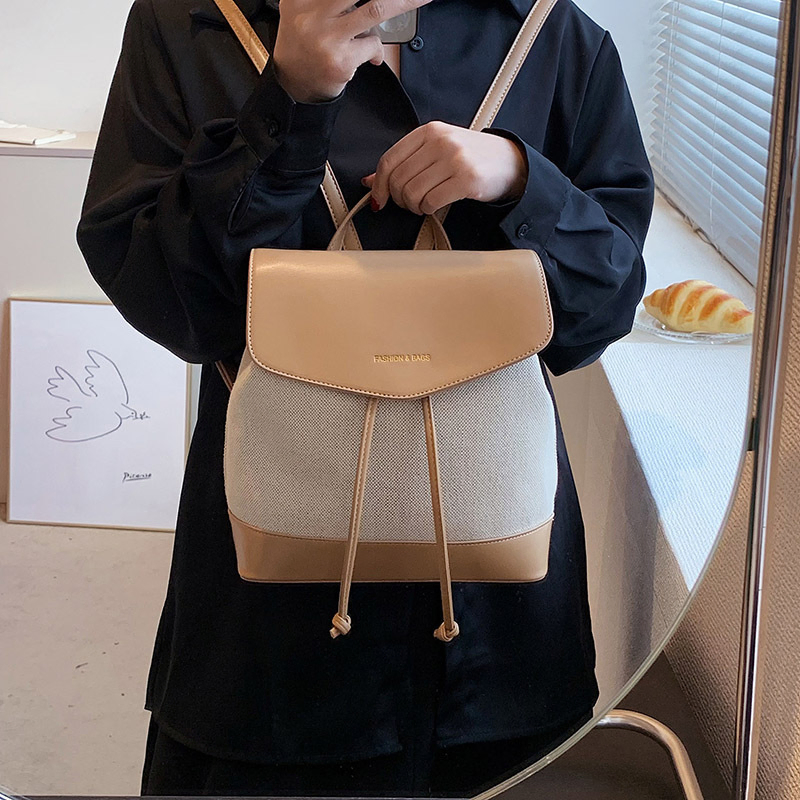 Novo na nova tendência de verão mochila combinação de cores bolsa de lona casual diária feminina bolsa bucket - bolsa de designer e bolsa de mão feminina preço