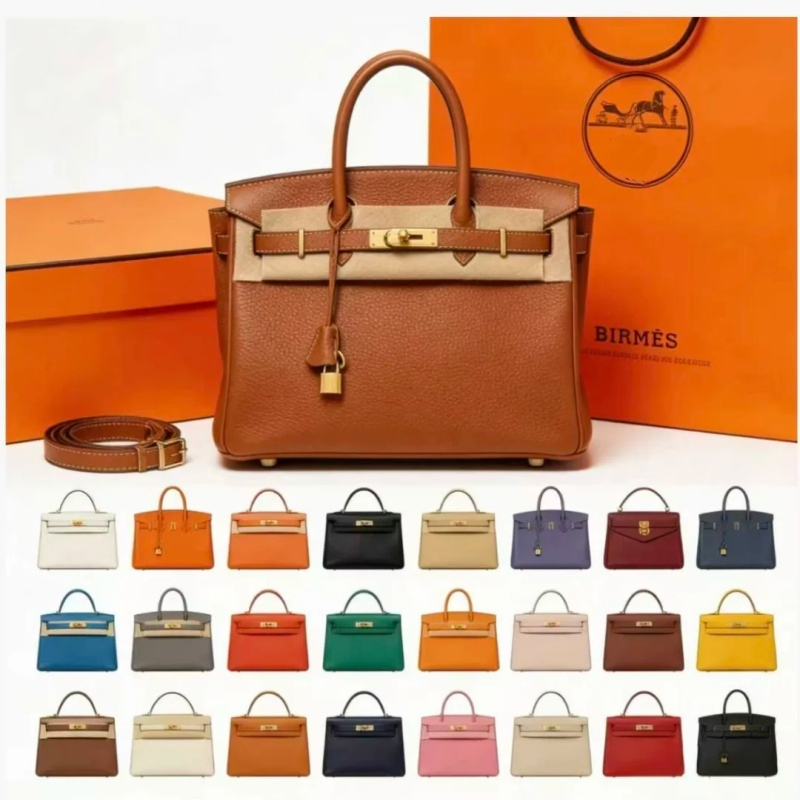 Bolsa Hermes Platinum em Couro Togo para Mulheres, Bolsa de Ombro de Luxo, Fábrica de Guangzhou, Atacado de Couro Genuine Hermeses, Bolsa Feita à Mão, Marca de Luxo Original