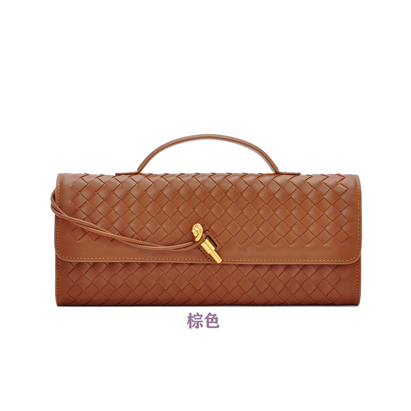 Sacos Woven Feitos à Mão Principal para Mulheres Ombro Organizar Moda Horizontal Mão Versátil Bolsa Transversal para Senhoras