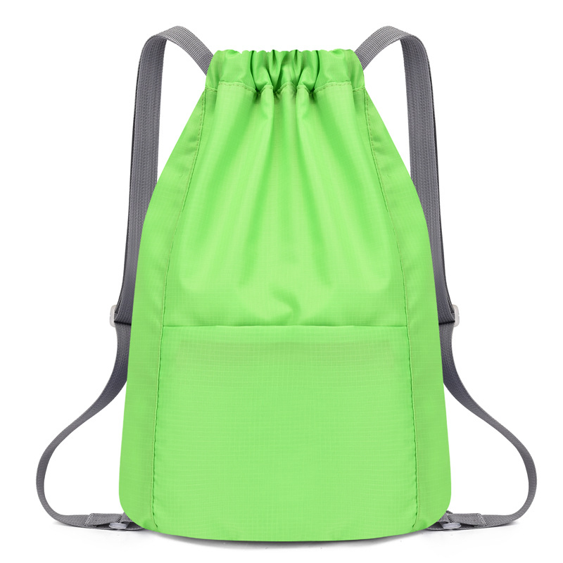 Novo Mochila com Cordão - Bolsa Leve de Grande Capacidade para Presentes e Esportes para Homens e Mulheres