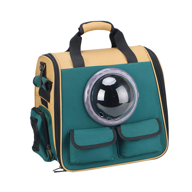 Mochila de transporte dobrável de alta qualidade para astronautas, cápsula de viagem, bolsa de ombro, mochila para gatos e cães, mochila reciclada para animais de estimação