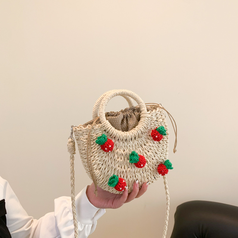 Bolsas de Mulheres Moda Feminina Bolsa Tote Bolsa Feminina Tas Wanita Grande Bolsa Hobo de Palha Trançada