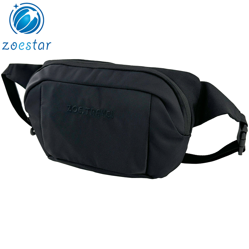 Mochila de cintura dobrável de nylon durável com alça ajustável para caminhadas ao ar livre e ciclismo
