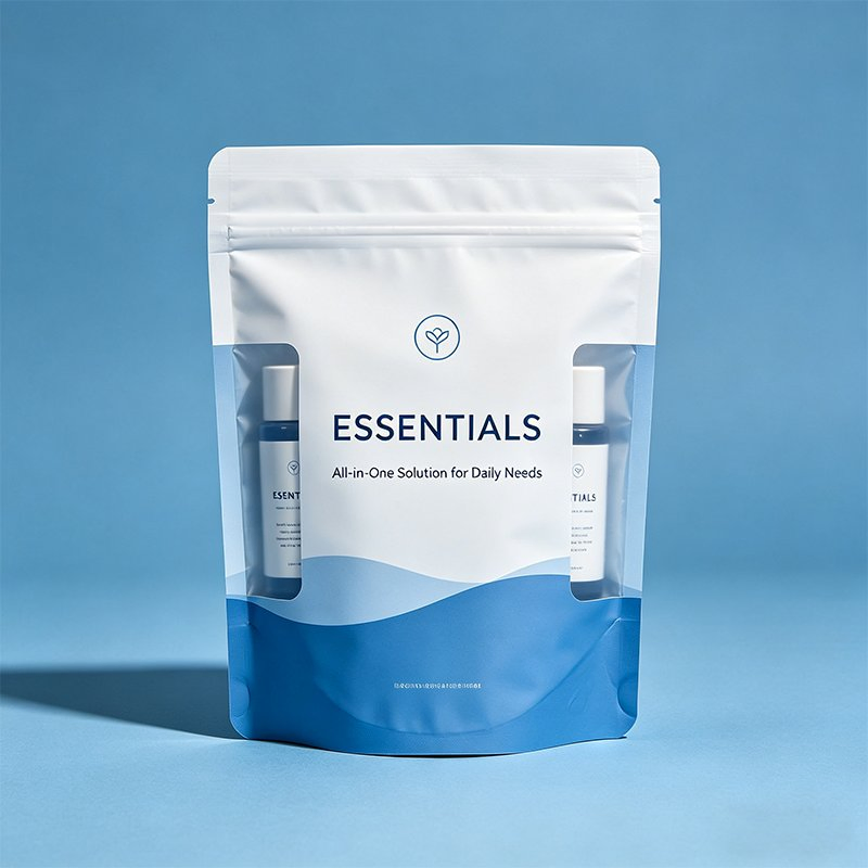 Saco de embalagem em pé resistente a rasgos e durável para alimentos, ideal para macarrão