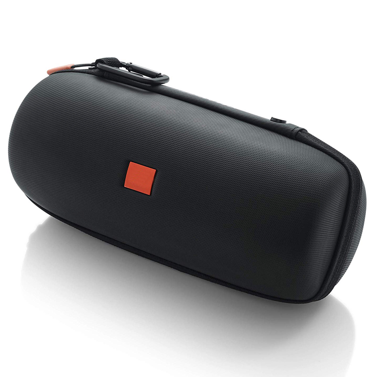 Estojo de Viagem Portátil Protetor à Prova d'Água Preto Grande de Casco Duro para Caixa de Som Bluetooth Sem Fio JBL