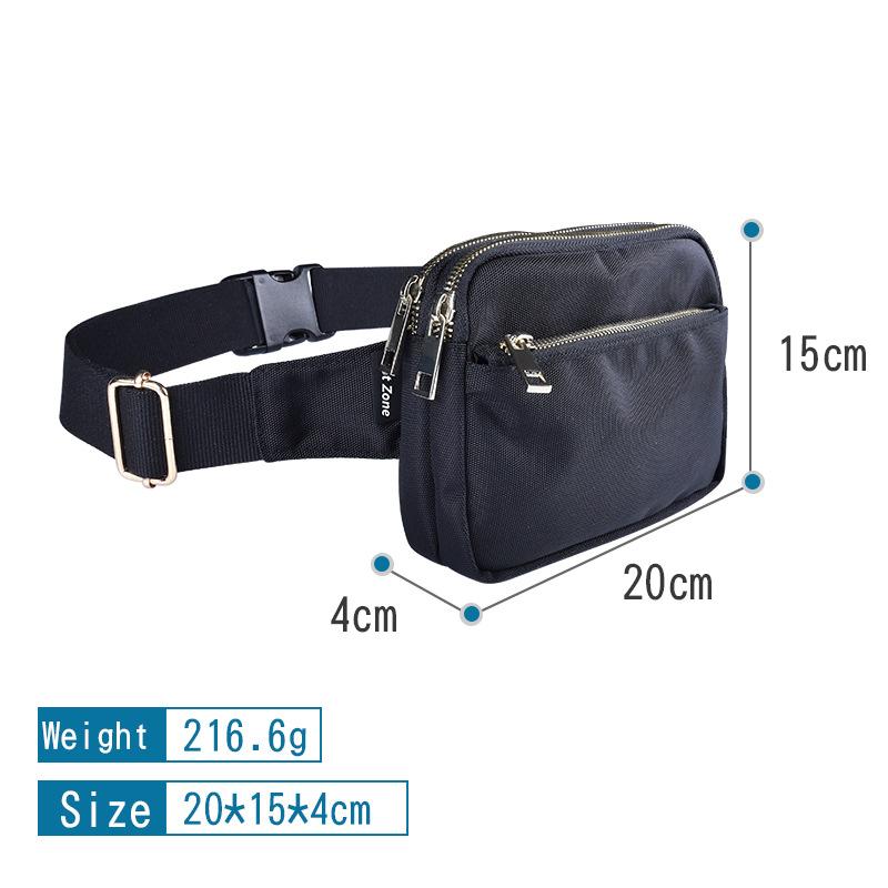Esportes ao Ar Livre, Lazer Caminhada, Bolsa Multifuncional Unissex de Ombro, Bolsa de Cintura para Celular, Impermeável 900d Bolsa de Cintura de Nylon
