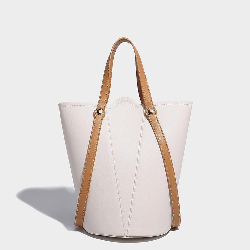 Bolsa de Mão Simples para Mulheres, Bolsa de Ombro Única, Bolsa Bucket de Alta Capacidade, Bolsa Transversal (MFN7673)