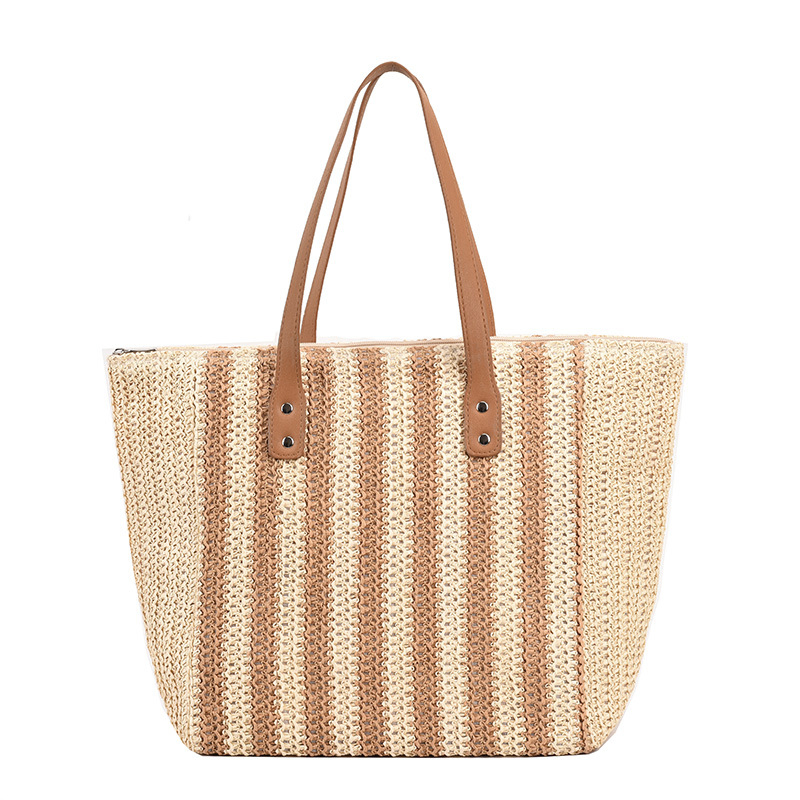Nova Fábrica de Bolsas de Praia de Palha em Couro PU Designer Moda Bolsas para Senhora Bolsa de Ombro Transversal Bolsas Hobo Femininas Pequena MOQ