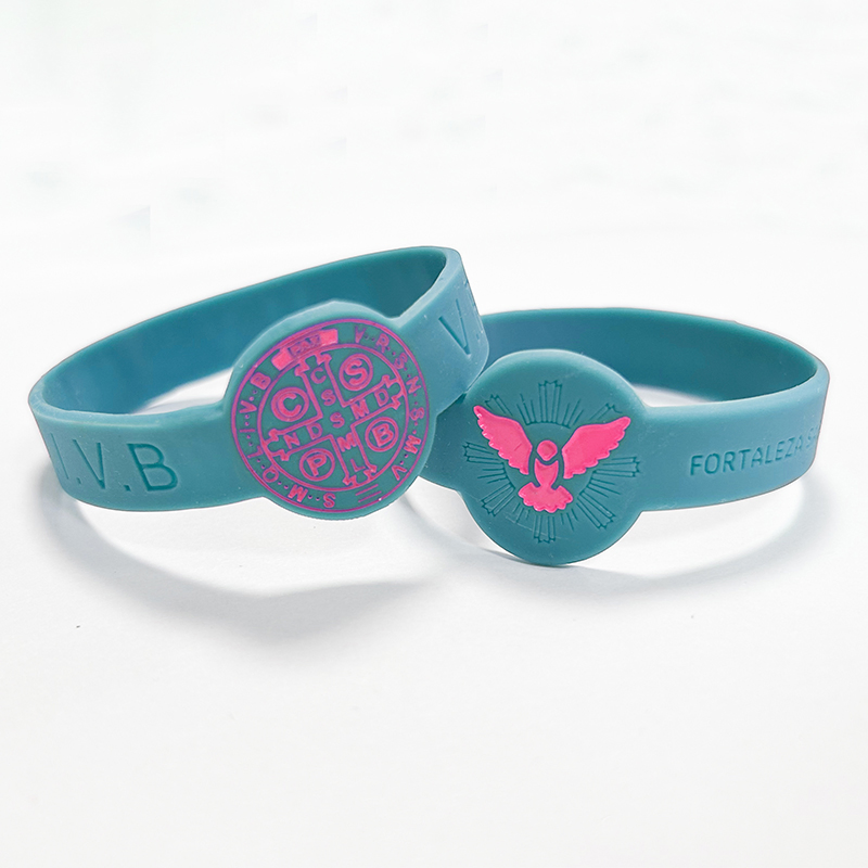 Pulseira de Silicone com Logo Personalizado Pulseira de Borracha de Silicone para Festival