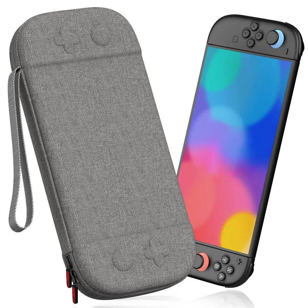 Estojo de Transporte Compatível com Nintendo Switch, Estojo de Armazenamento Portátil para Viagem com Design Mais Alto para Maior Capacidade, Shell Duro Protetor com 10 Slot para Cartões de Jogo