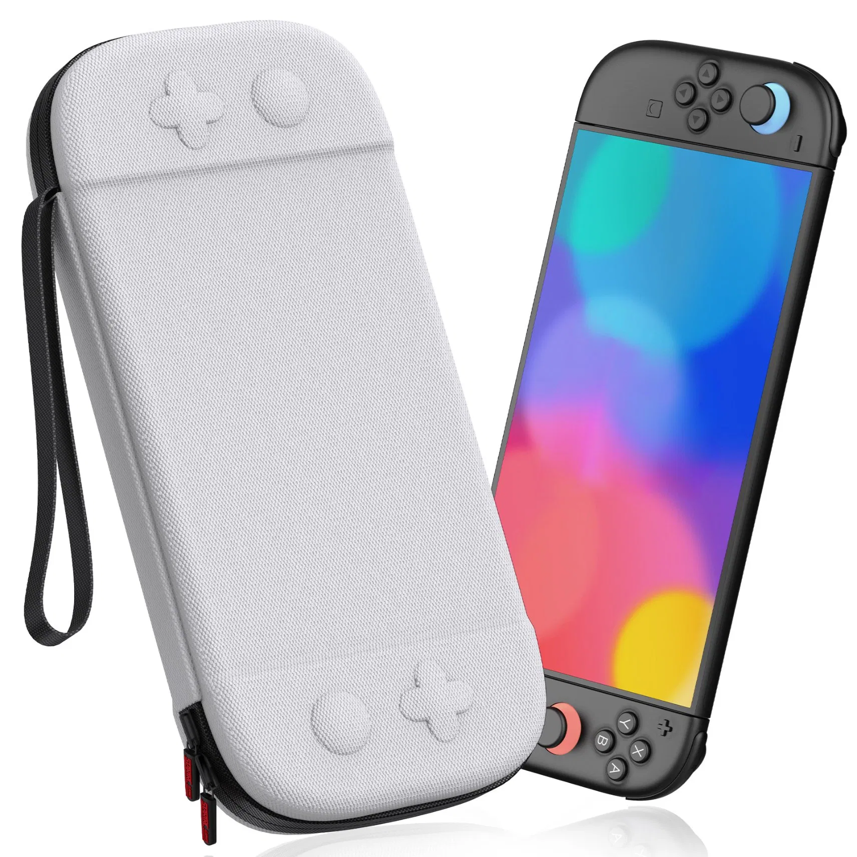 Estojo de Transporte Compatível com Nintendo Switch, Estojo de Armazenamento Portátil para Viagem com Design Mais Alto para Maior Capacidade, Shell Duro Protetor com 10 Slot para Cartões de Jogo