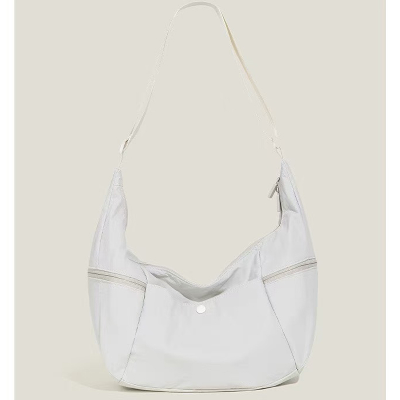 Bolsa Transversal de Nylon em Forma de Crescente para Mulheres, Bolsas Modernas para Homens, Pequena Bolsa de Viagem Tipo Hobo
