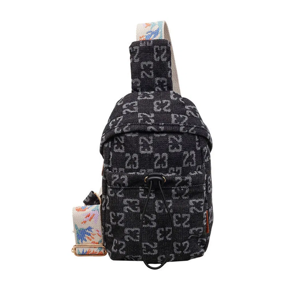 Bolsa transversal leve de lona personalizada resistente a manchas para parque e piquenique