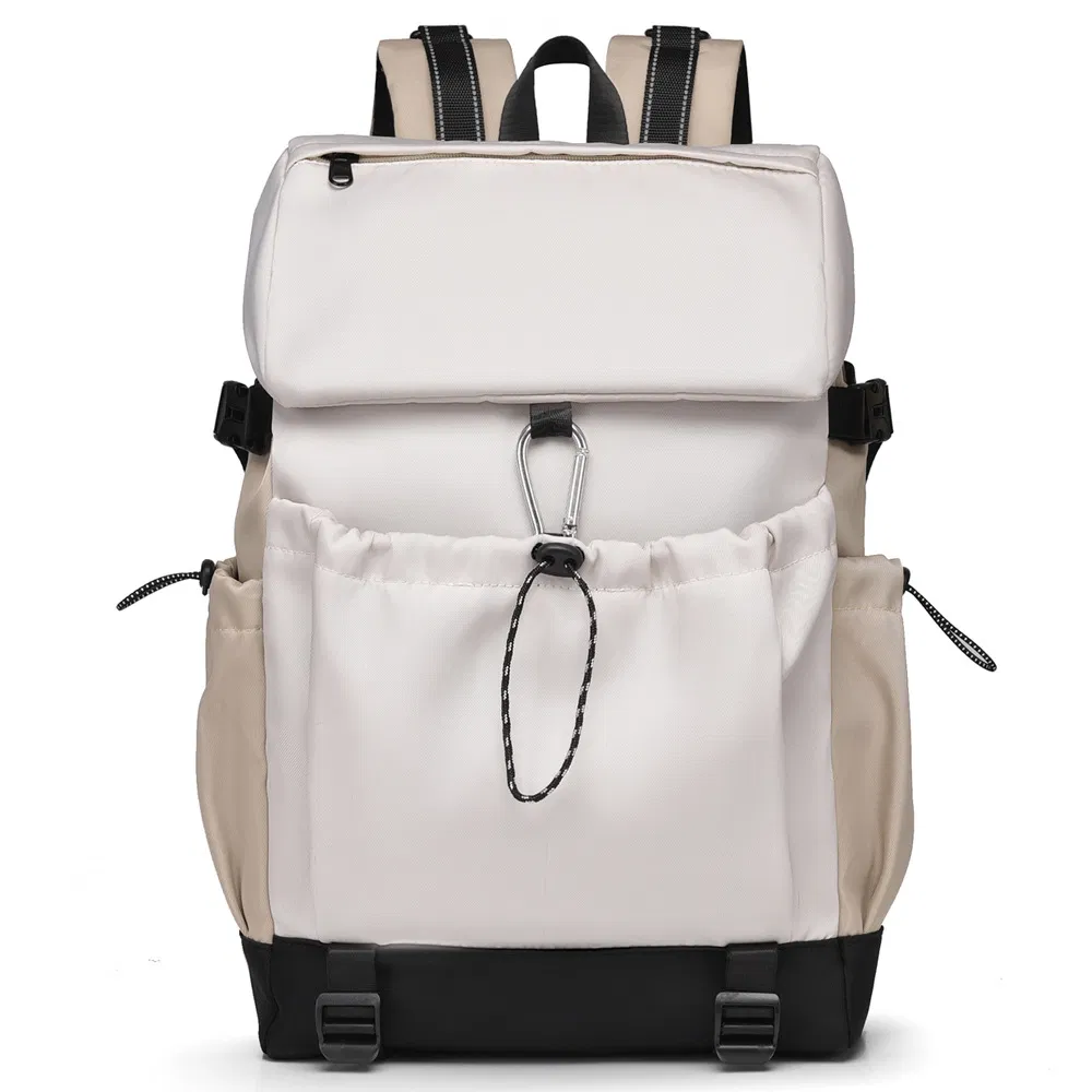 Bolsa de cordão unissex sólida, mochila casual para viagens ao ar livre