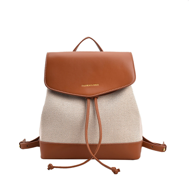 Novo na nova tendência de verão mochila combinação de cores bolsa de lona casual diária feminina bolsa bucket - bolsa de designer e bolsa de mão feminina preço