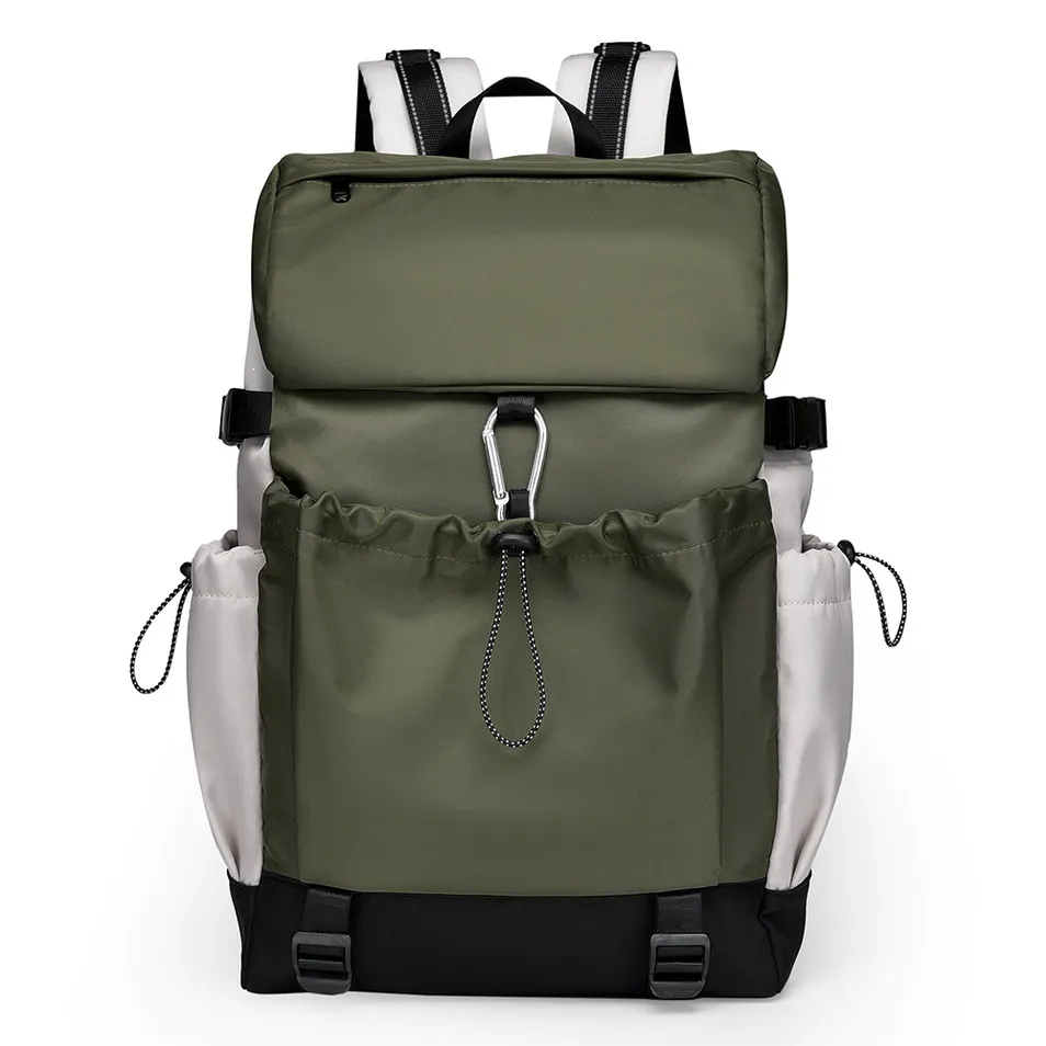 Bolsa de cordão unissex sólida, mochila casual para viagens ao ar livre