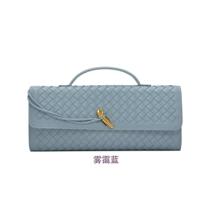 Sacos Woven Feitos à Mão Principal para Mulheres Ombro Organizar Moda Horizontal Mão Versátil Bolsa Transversal para Senhoras