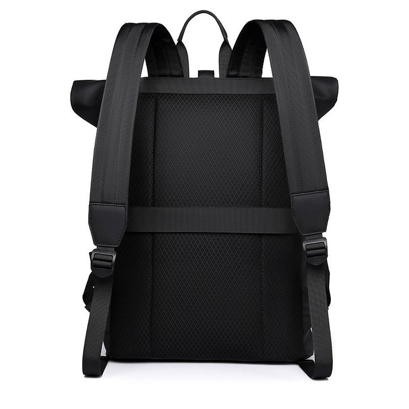 Mochila para laptop à prova d'água personalizada, moda, grande capacidade, mochila de viagem com fechamento em rolo