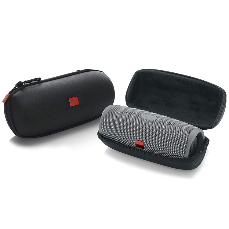 Estojo de Viagem Portátil Protetor à Prova d'Água Preto Grande de Casco Duro para Caixa de Som Bluetooth Sem Fio JBL