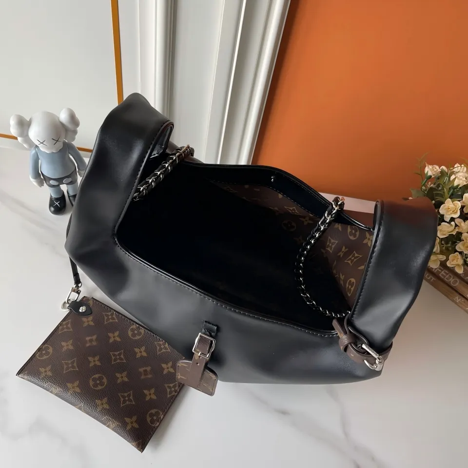 Bolsa Hobo Pequena Estilo PU com Zíper de Luxo Designer Réplica Atacado 1: 1