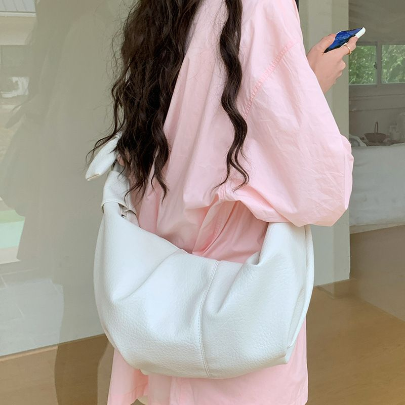 Estilo Simples Bolsa Grande Capacidade Escola Meninas Adolescentes Moda Bolsa Tote Hobo Ombro Transversal