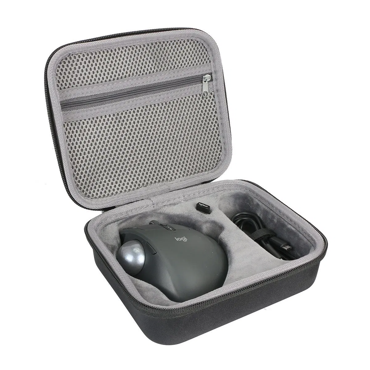 Estojo rígido portátil personalizado para transporte de mouse EVA para mouse Logitech com inserção