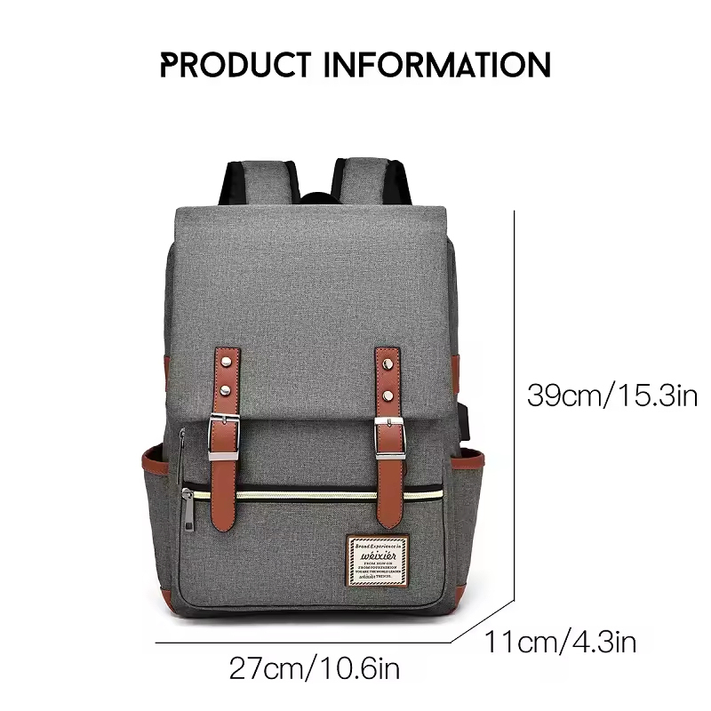 Mochila Oxford à prova d'água e na moda para transporte de laptop para estudantes ao ar livre