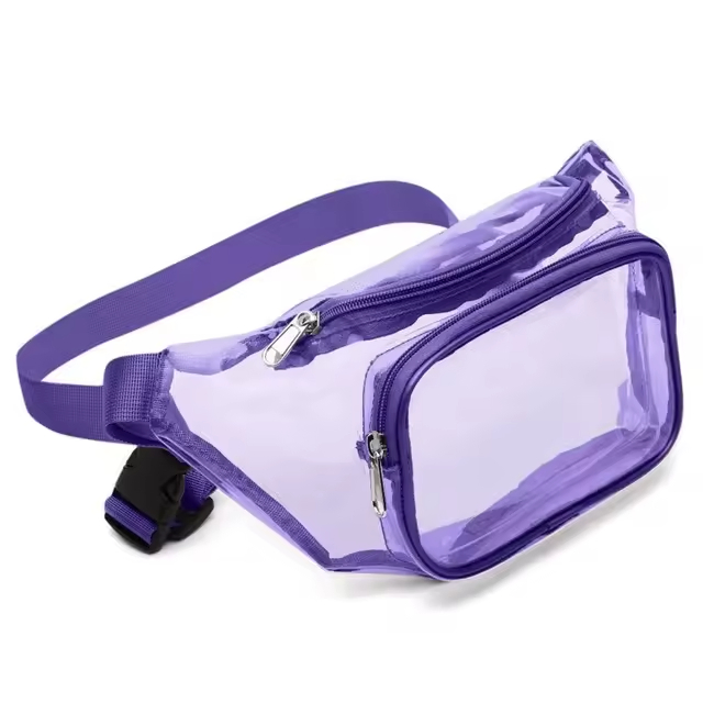 Bolsa de Cintura Transparente à Prova d'Água Personalizada para Mulheres e Homens ao Ar Livre em PVC