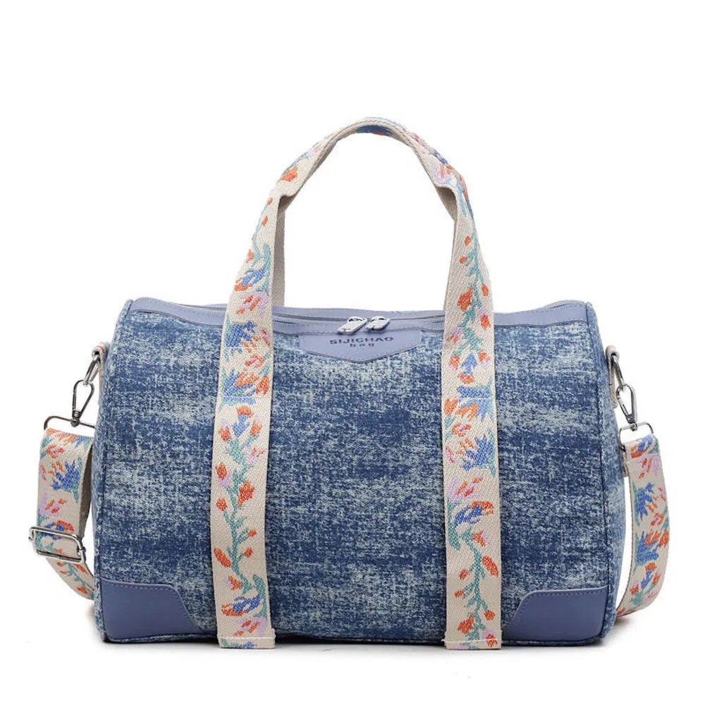 Bolsa transversal leve de lona personalizada resistente a manchas para parque e piquenique